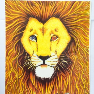 Bright Colorful Marker Art: Aslan from Chronicles of Narnia
