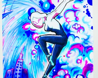 スパイダーグウェン アートプリント - Etsy 日本