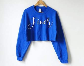 Sorority Finer Crop sweatshirt |  Greek Life, HBCU, Divine Nine
