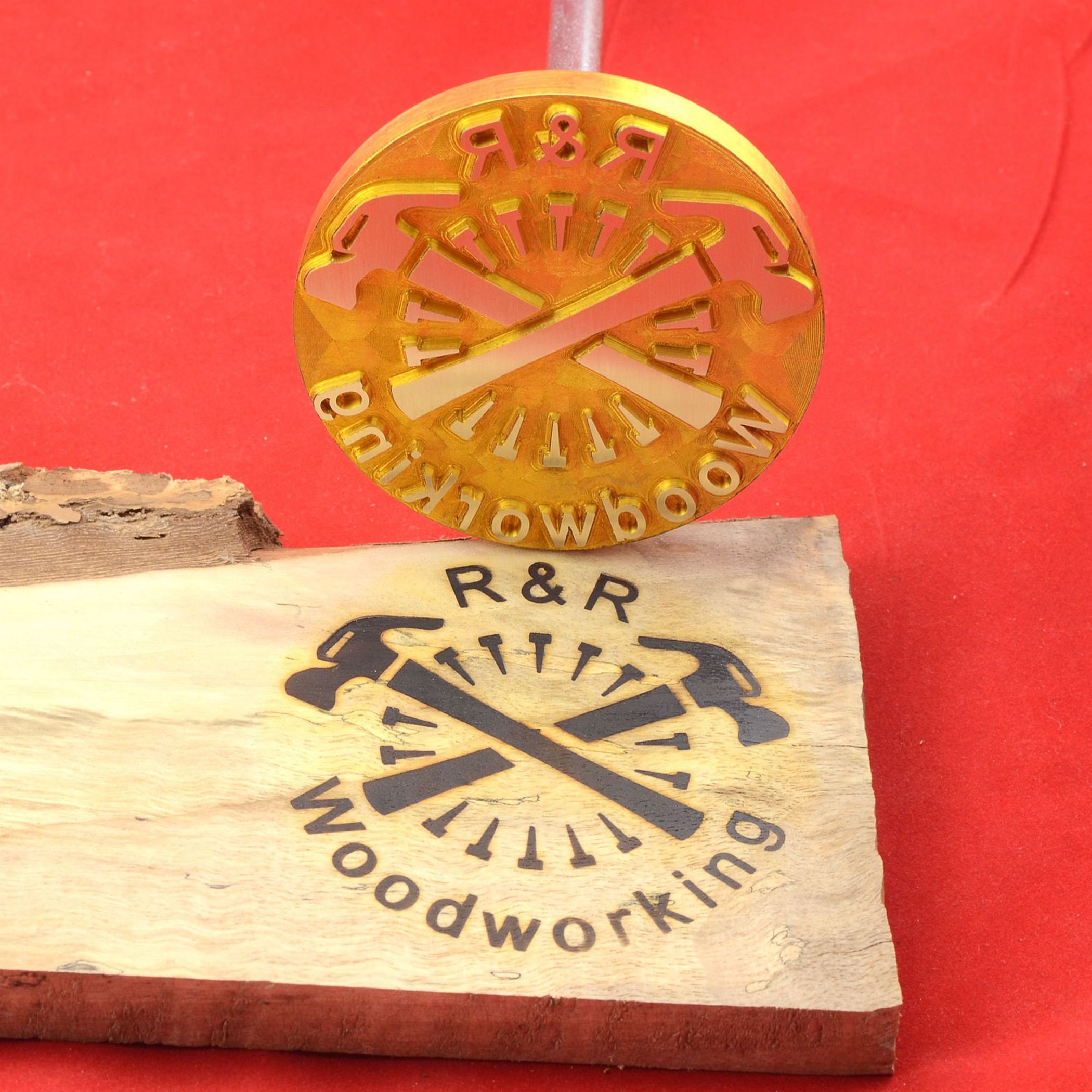Custom brand stamp for order gift for woodworkers and Etsy