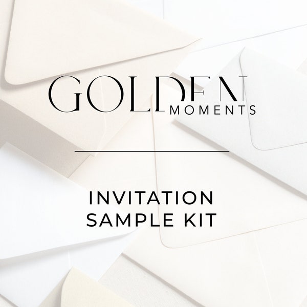 Invitation Sample Kit - Golden Moments