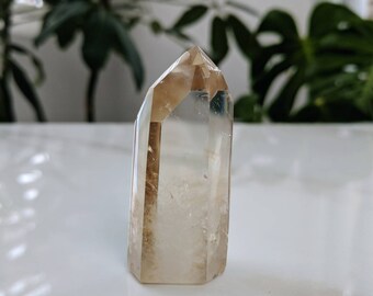Smoky Citrine Generator with phantom, natural citrine quartz, smoky citrine