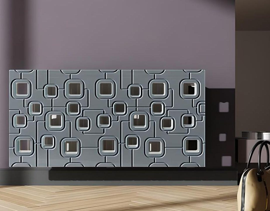 Removable Radiator Covers Bespoke Removable Radiator Heater Cover With SATURN Design SATIN MATT ...