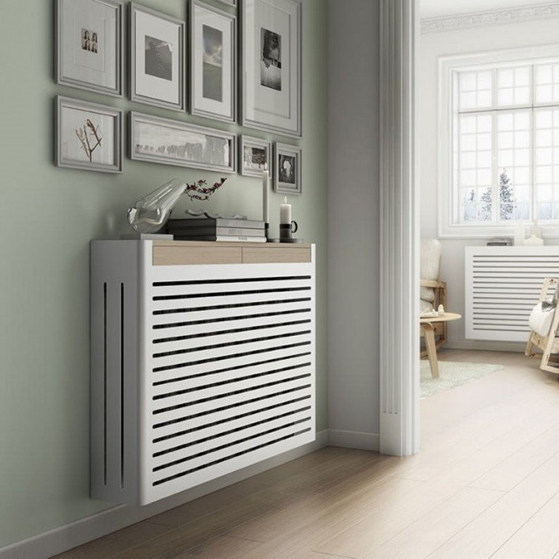 Modern Floating Radiator Heater Cover Box NORDIC STRIPE design Etsy