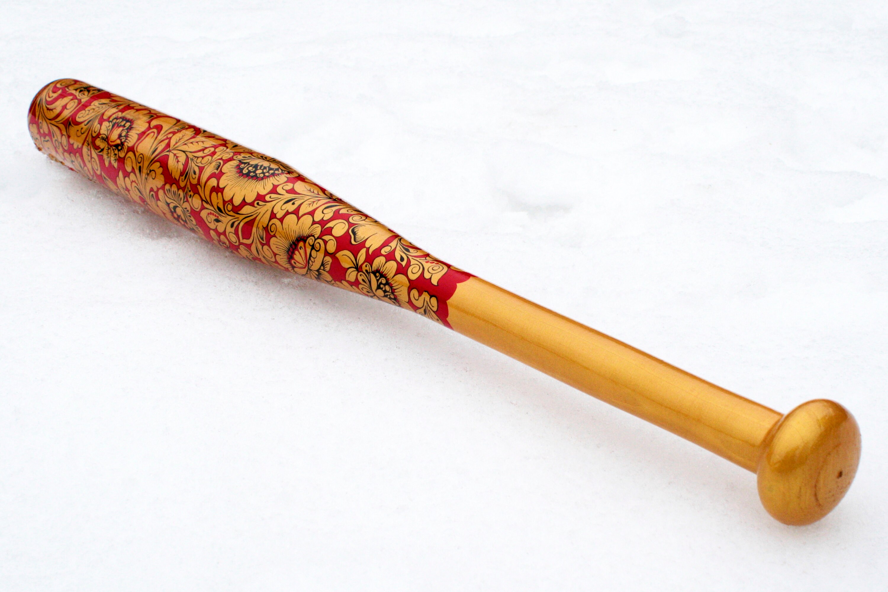 Wood Baseball Bat Handpainted Russian style Khokhloma Etsy