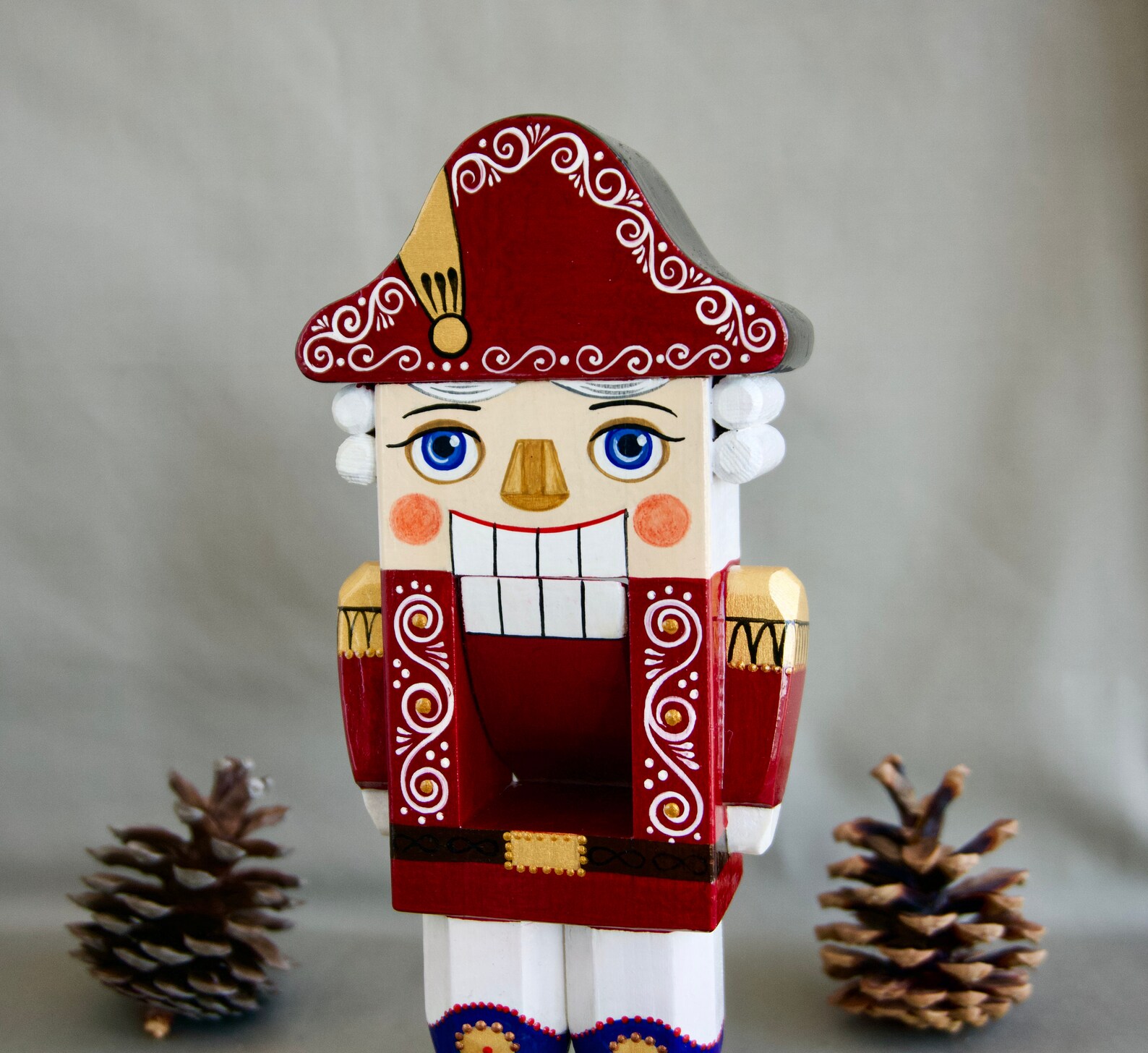 Halloween Nussknacker Aus Holz - Handbemalte Deko-Figur Für Die Gruselsaison