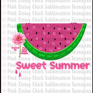 Digital PNG/Sweet Summer hand drawn watermelon slice/Summer/Personalization available-extra-message me/Sublimation/png DOWNLOAD ONLY