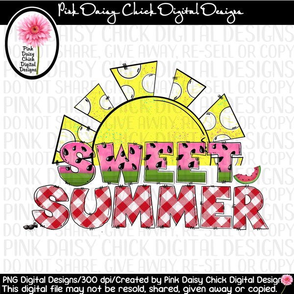 Digital PNG/Sweet Summer/Watermelon/Ants/Bugs/Summertime/Sunshine/Vacation/Picnics/png digital DOWNLOAD ONLY