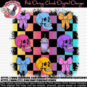 Digital Download ONLY, Semi-Exclusive Design-only 3 available!, Coquette png, Skulls and bows png, Skull shirt design, Skull coquette design