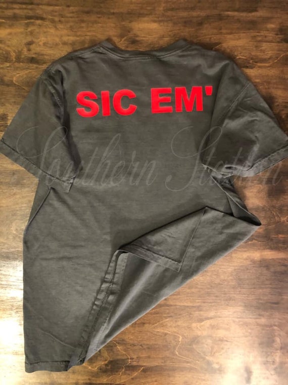 Uga Sic Em Bulldogs Dawgs Go Dawgs Comfort Colors Game Etsy