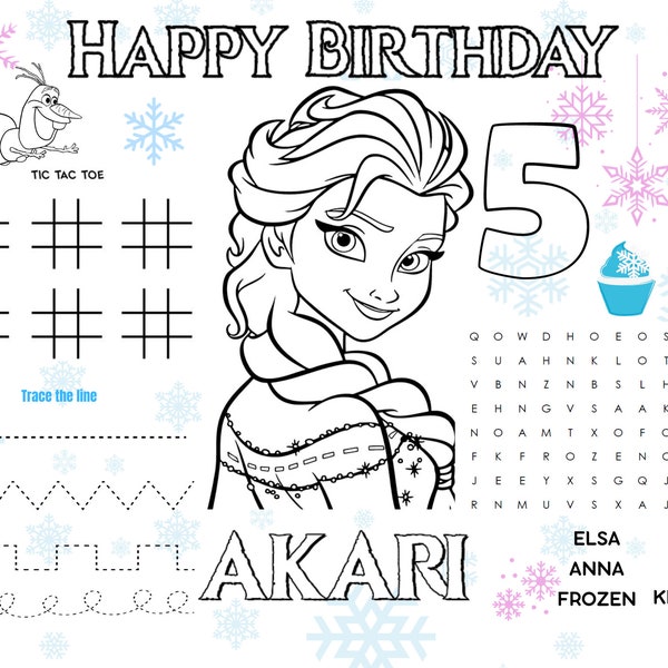 Frozen Placemat - Etsy