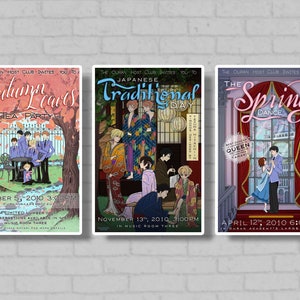 Ouran High School Host Club Event Posters