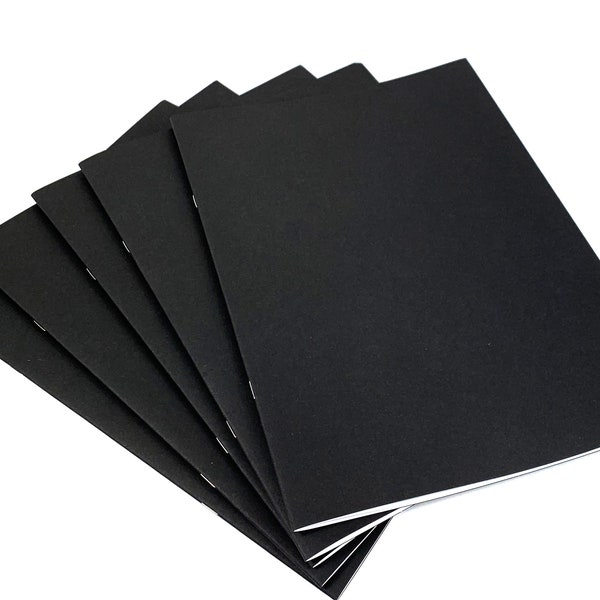 32 Page Black Scrapbook, A4+ Large Portrait, Over Sized Pages, Multi-Media White