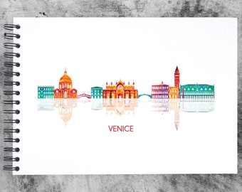 Venice A3/A4/A5 Scrapbook Photo Album Memory Keepsake, Black, Kraft, White