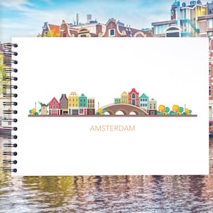 Amsterdam A3 / A4 / A5 Álbum de recortes Álbum de fotos Recuerdo de memoria, Negro, Kraft, Blanco