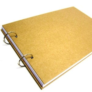 A3/A4/A5 Anello di rilegatura ricaricabile Kraft Scrapbook Photo Album Memory Keepsake Libro degli ospiti vuoto