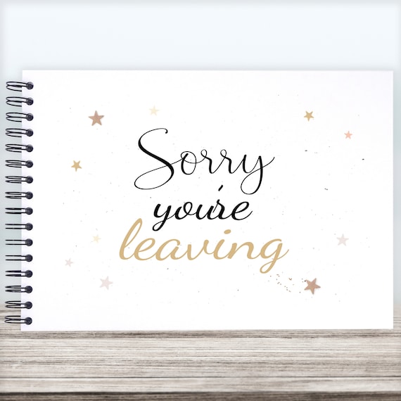 Sorry You're Leaving A3/A4/A5 Scrapbook Photo Album Memory | Etsy