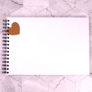 White Board Blanco A3/A4/A5 Vintage Scrapbook, álbum de fotos, libro de visitas, regalo de pantalla