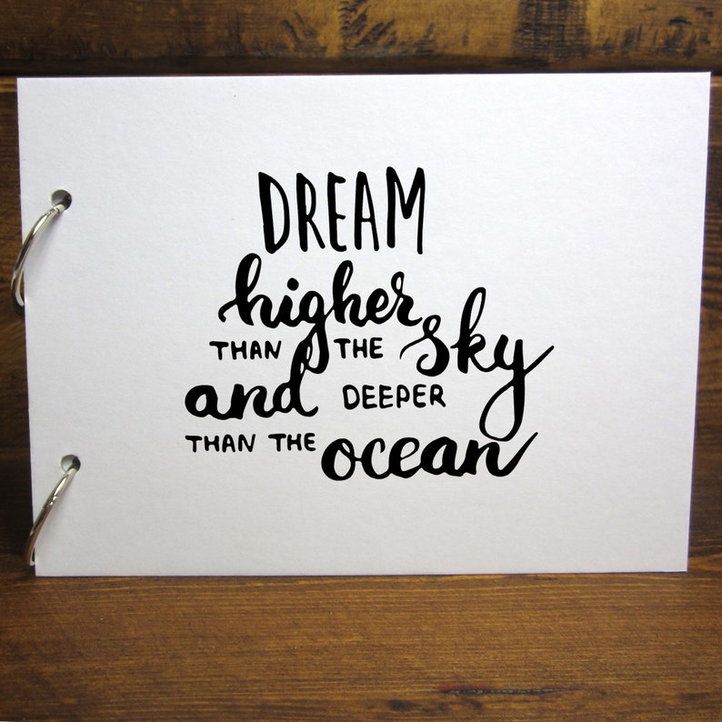 DIY Keepsake Removable Pages A4A5 Dream Higher than the Sky Scrapbook Photo Album