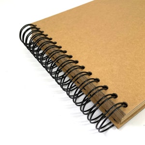 A3 A4 x200, x160, x80, x60, x40 Kraft Pages Sketchbook Scrapbook 200GSM Blank, Natural Brown image 5