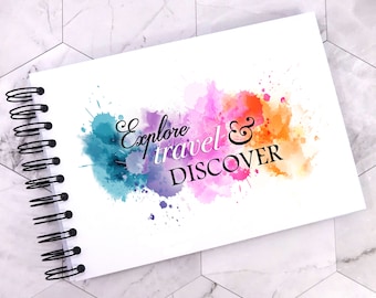 A3/A4/A5 Splash, Explore Travel Discover Scrapbook Photo Album Memory Keepsake