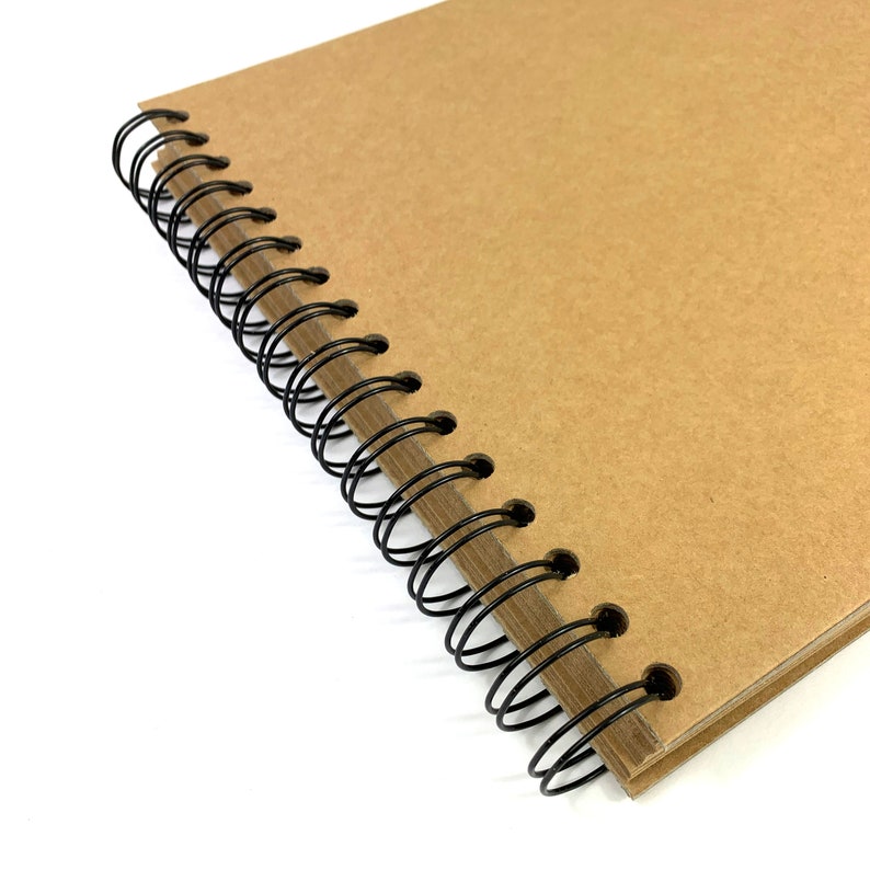 A3 A4 x200, x160, x80, x60, x40 Kraft Pages Sketchbook Scrapbook 200GSM Blank, Natural Brown image 4