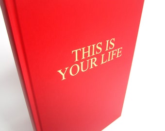 This is Your Life, Gold Embossed Memory Album, Scrapbook, Photo, Keepsake, A4