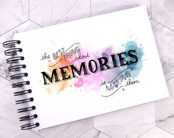 A3 / A4 / A5 Splash, Beste Erinnerungen Scrapbook Fotoalbum Memory Andenken