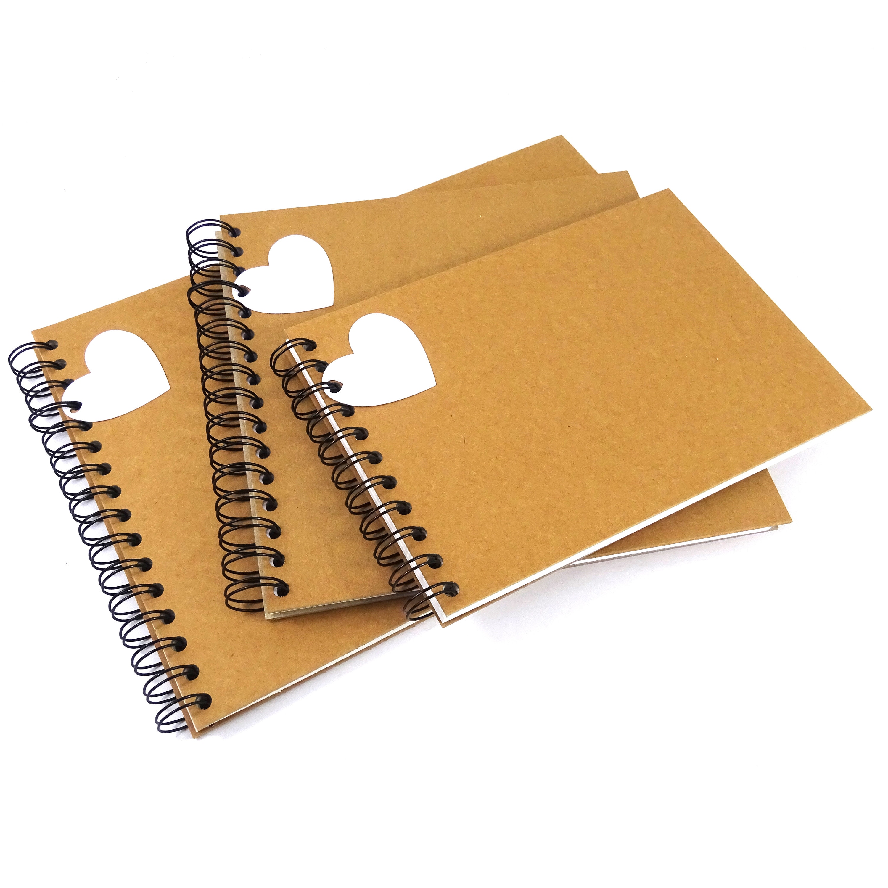 Vintage Kraft Heart White Black Kraft Pages Scrapbook Photo Etsy UK