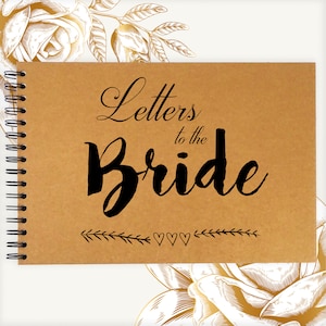 Cartas a la novia A3/A4/A5 Scrapbook Photo Album Memory Keepsake, Black, Kraft, White
