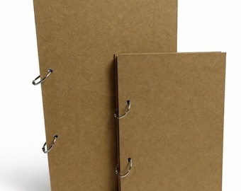 A4/A5 Portrait Refillable Binding Ring Kraft Scrapbook Photo Album Memory Keepsake Guestbook Blank