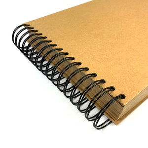 A3 A4 x200, x160, x80, x60, x40 Kraft Pages Sketchbook Scrapbook 200GSM Blank, Natural Brown image 7