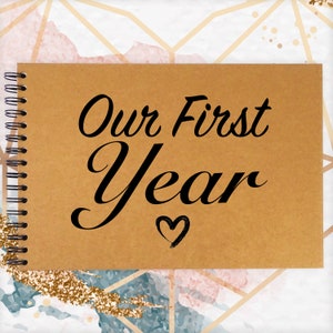 First Anniversary Scrapbook, Love Diary, Photo Book, Anniversary