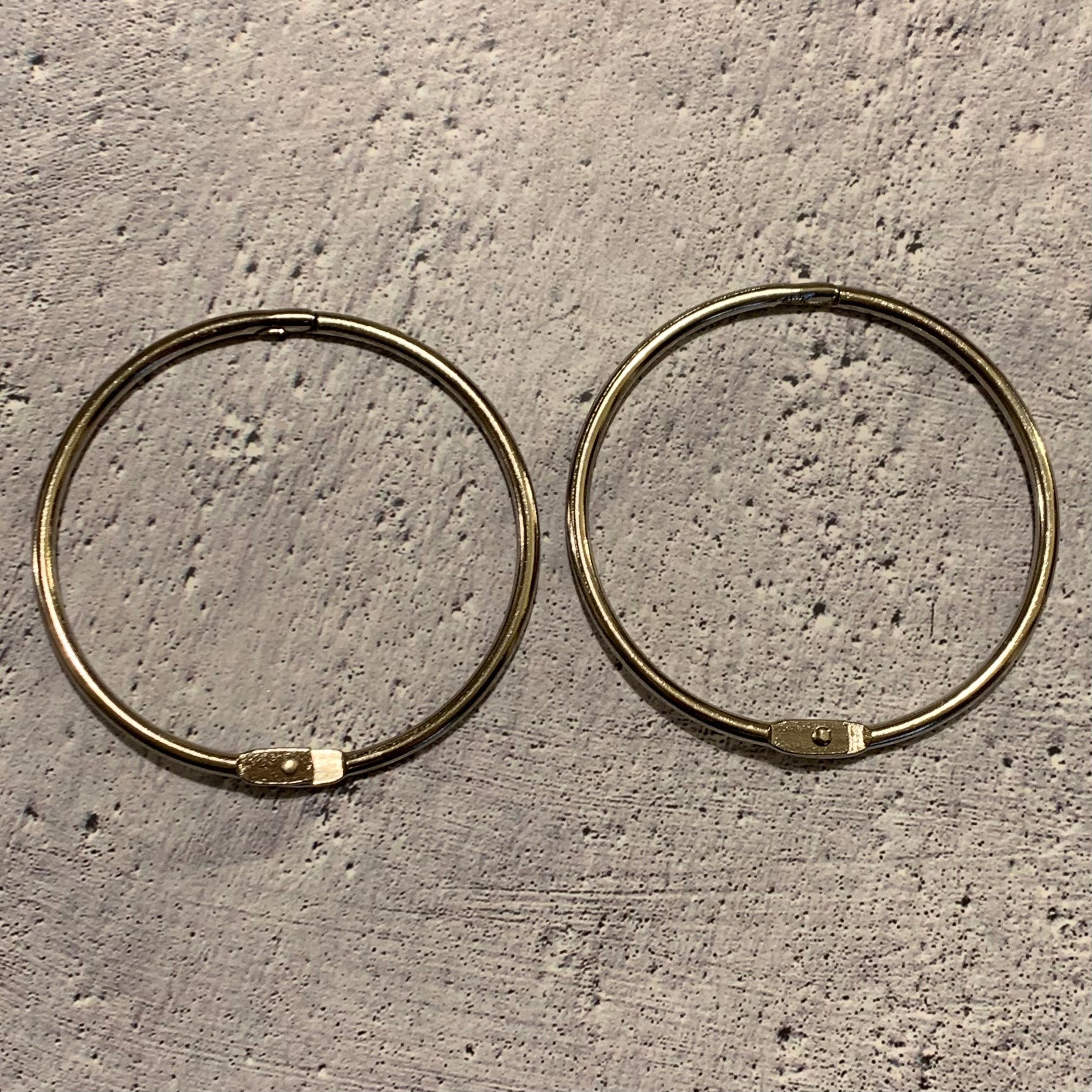 Metal Binding Rng X2 Metal Binding Rings, Silver, 75mm, 50mm, 32mm, 25mm, Expandable ...
