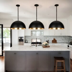 SET OFF 2 Dome Ceiling Light, Brass Dome Pendant Light, Moroccan