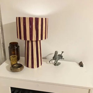 Natürliche Bastlampe, Bastlampenschirm, TISCHLAMPENSCHIRM
