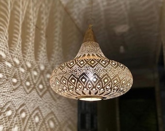 Moroccan Lamp New Home Decor Brass Pendant Light,Moroccan Copper Pendant Light,Simple Moroccan Light Fixtures