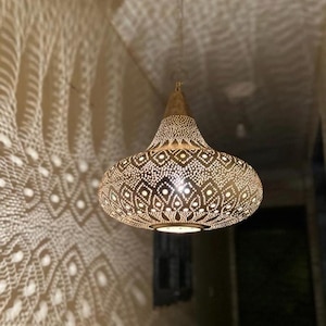 Moroccan Lamp New Home Decor Brass Pendant Light,Moroccan Copper Pendant Light,Simple Moroccan Light Fixtures