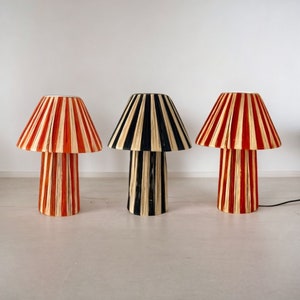 lamp raffia Natural raffia lamp, raffia lampshade, TABLE LAMPSHADES Moroccan Handmade in Rattan, wicker shade, straw