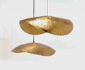Brass Pendant Light, hammered Brass Light Fixture, Lotus lamp suspension