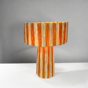 Natural raffia lamp, moroccan raffia lampshade, TABLE LAMPSHADES0