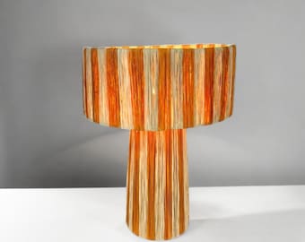Natural raffia lamp, moroccan raffia lampshade, TABLE LAMPSHADES0