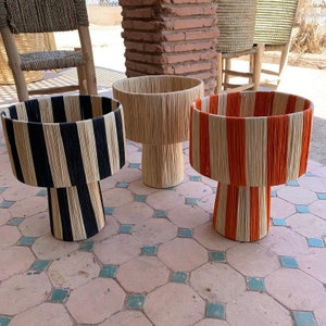 lamps raffia Natural raffia lamp