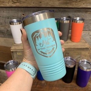 Custom or Blank 20 oz engraved double wall insulated tumbler.