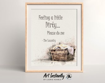 Laundry Room Sign, Funny Wall Art, Laundry Room Decor, Quote Wall Art, Printable Wall Art, Digital Print from Art Instantly