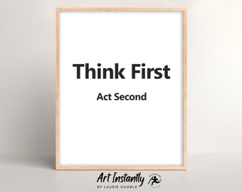 Inspirational Quote Print: Minimalist Home Office Decor (Digital Download)