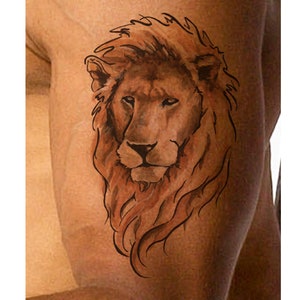 Zodiac Tribal Leo Tattoo On Half Sleeve