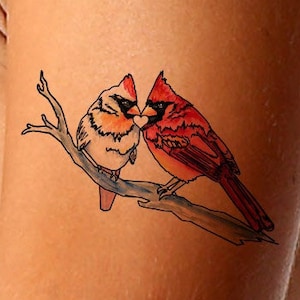 Kardinal Tattoo Illustration Instant Download druckbare Vogel Tattoo-Design von der Kunst sofort