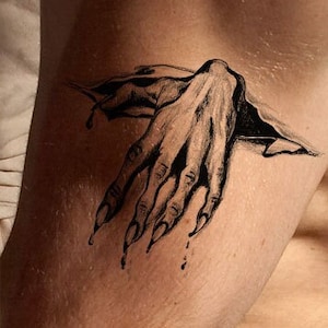 Demon 3D Tattoo Design Instant Download Printable Tattoo Illustration from Art Instantly