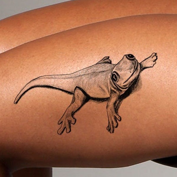Gecko Tattoo, Lizard Tattoo, 3D Tattoo, Tattoo Design, Tattoo Drawing, Tattoo Printable from Art Instantly